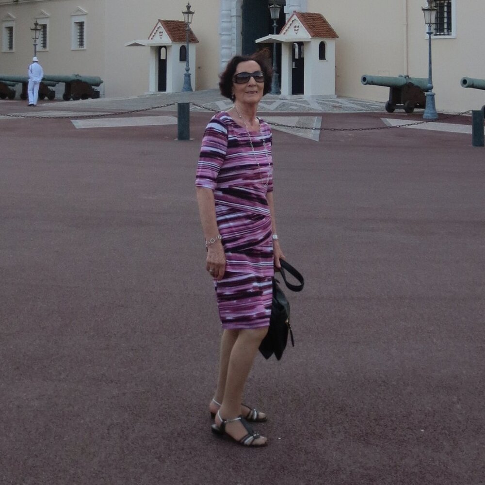 Striped layered dress